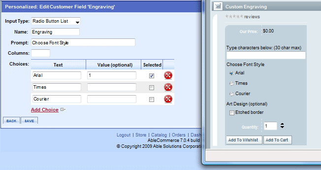 Custom Product Templates